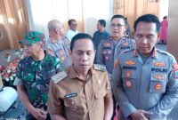 Wali Kota Kotamobagu saat di wawancarai usai kegiatan 