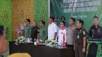 Kapolres Kotamobagu AKBP Irwanto saat menghadiri Kegiatan ABPEDNAS 