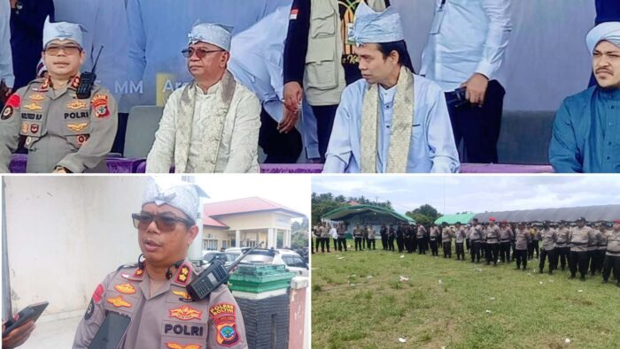 Pengamanan Polres Boltim pada Kegiatan Tabliq Akbar oleh Ustad Abdul Somad di Tutuyan