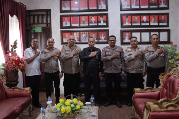 Kapolres Kotamobagu AKBP Abdul Kholik Kunjungi Pengadilan Negeri kotamobagu