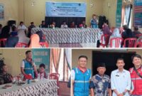 proses penyerahan hasil laporan tertulis oleh pemerintah desa ke PT PLN unit Modayag