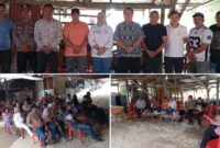 Pertemuan bersama dengan penambang di Desa Tobongon