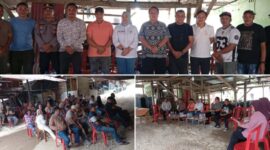 Pertemuan bersama dengan penambang di Desa Tobongon