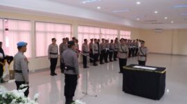Sertijab Kabag Logistik Polres Kotamobagu. Foto  Humas Polres Kotamobagu