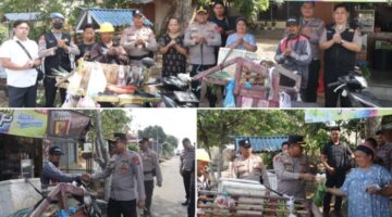Kapolres Kotamobagu saat temui penjual sayur dan warga masyarakat
